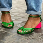 Strappy Ankle Heeled Sandals