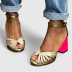 Strappy Ankle Heeled Sandals