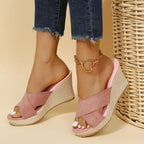 Strappy Wedge Sandals