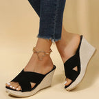 Strappy Wedge Sandals