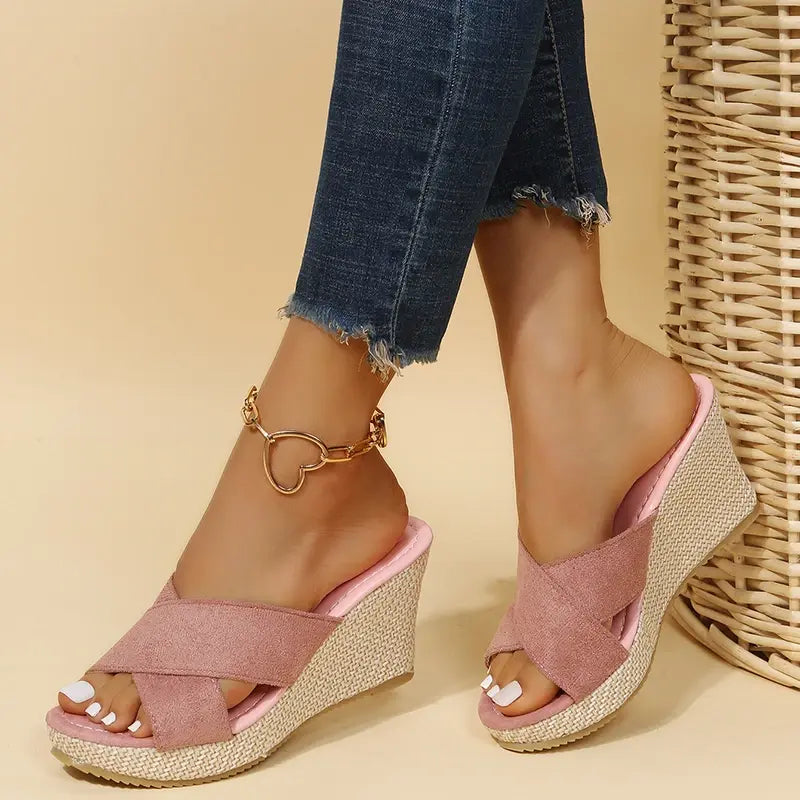 Strappy Wedge Sandals