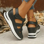 Cutout Design Platform Sandals