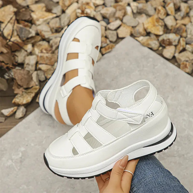 Cutout Design Platform Sandals