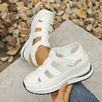 Cutout Design Platform Sandals