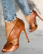 Open-Design Stiletto Heels