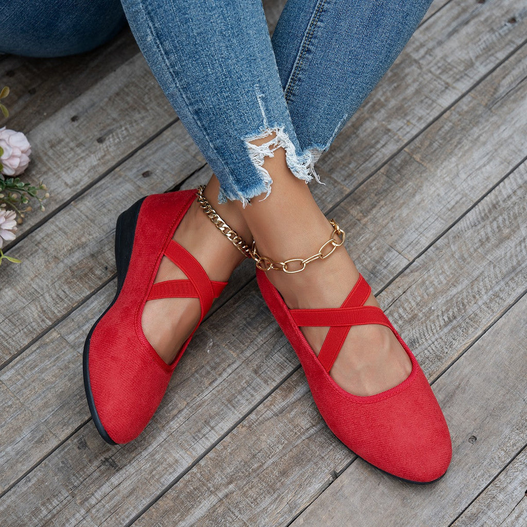Flexible Strap Wedge Flats