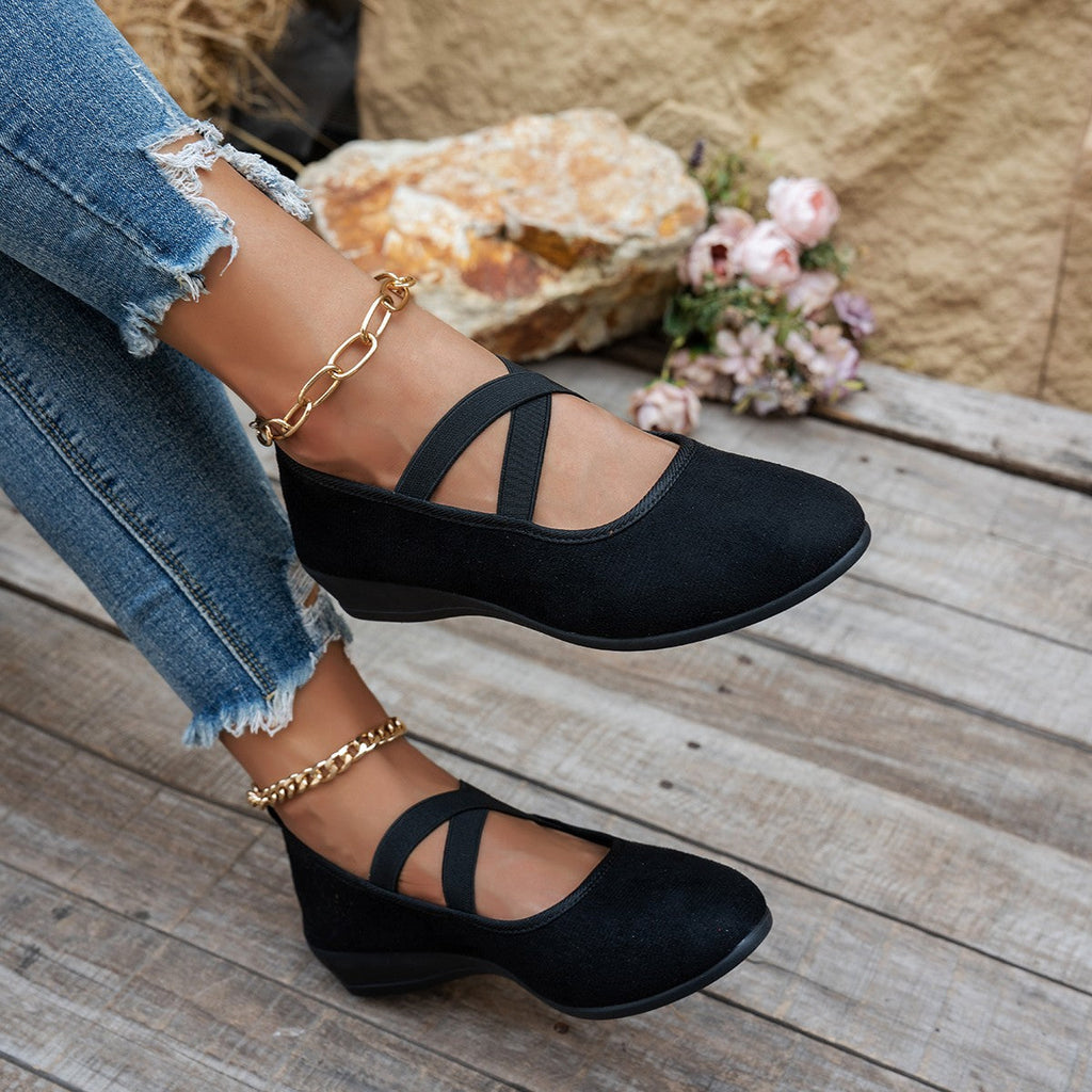 Flexible Strap Wedge Flats