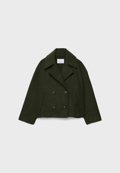 ダブルブレストショートジャケット – 上品なレディースアウター
